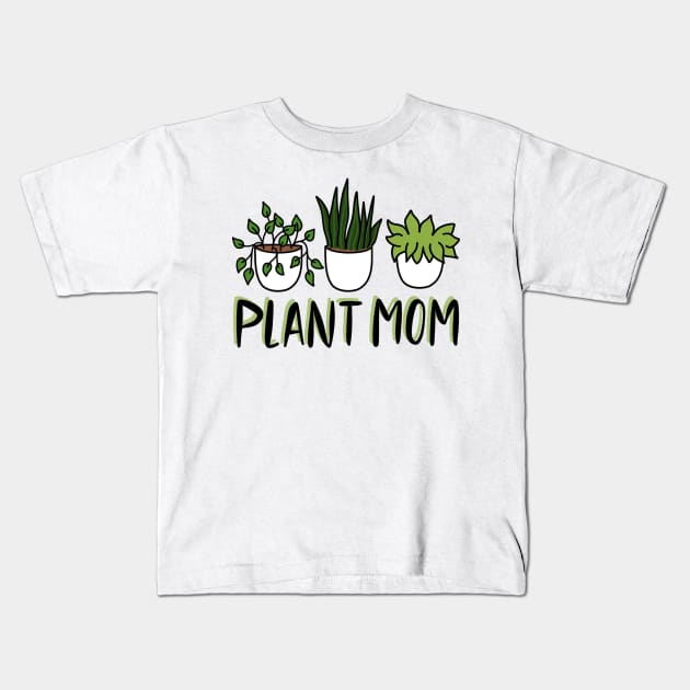 plant mom Kids T-Shirt by nicolecella98